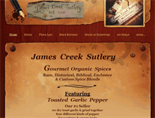 Tablet Screenshot of jamescreeksutlery.com